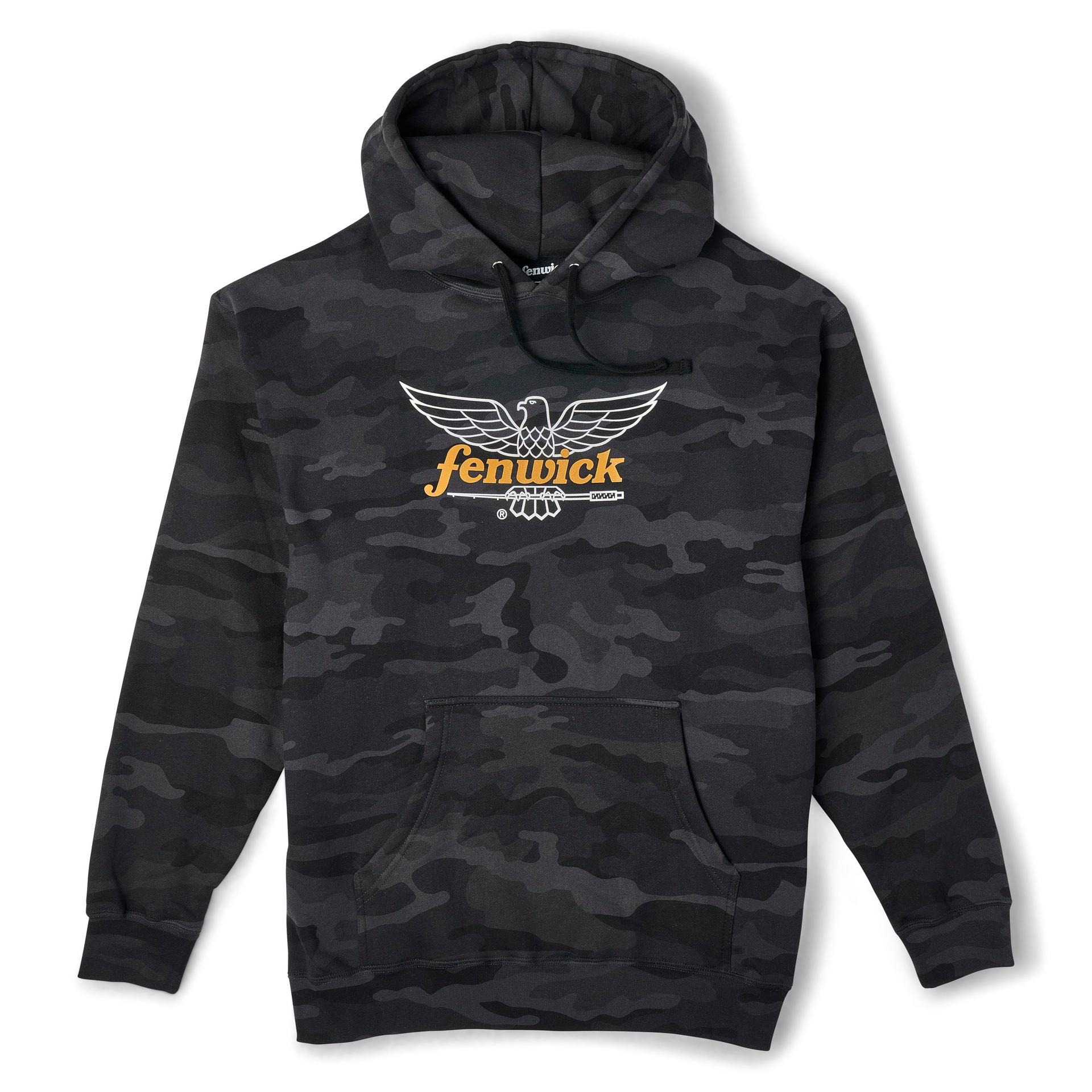 Logo Camo Pullover Fleece Hood | Fenwick