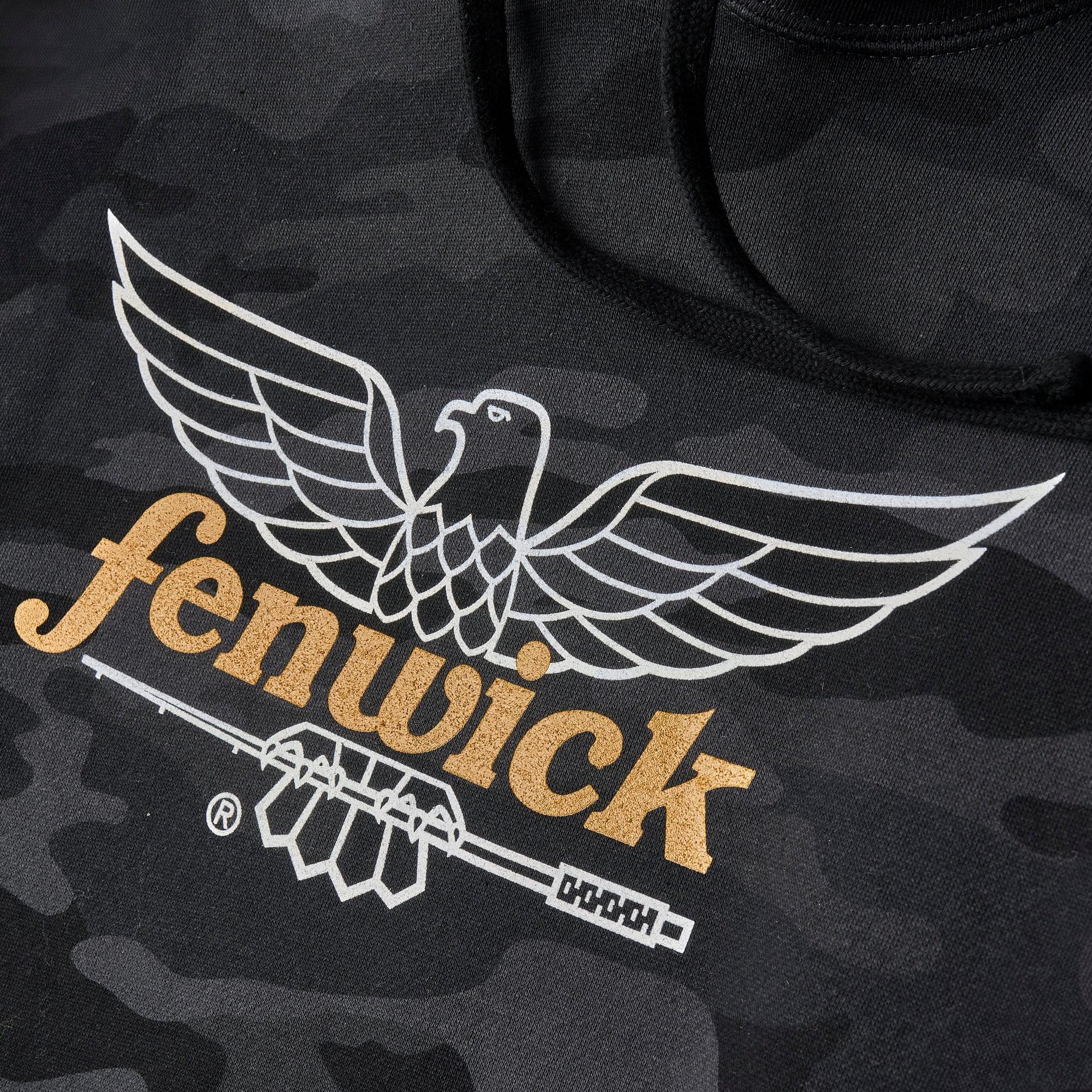 Logo Camo Pullover Fleece Hood | Fenwick