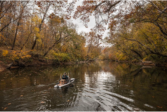 Fishing from a boat with Fenwick rods